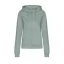 Just Hoods kapucnis Női pulóver, elején végig cipzárral AWJH050F, Dusty Green-M
