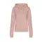 Just Hoods kapucnis Női pulóver, elején végig cipzárral AWJH050F, Dusty Pink-L