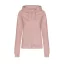 Just Hoods kapucnis Női pulóver, elején végig cipzárral AWJH050F, Dusty Pink-S