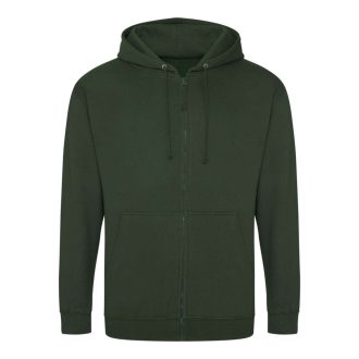   Just Hoods cipzáros kapucnis férfi pulóver AWJH050, Forest Green-S