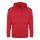Just Hoods cipzáros kapucnis férfi pulóver AWJH050, Fire Red-S