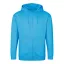 Just Hoods cipzáros kapucnis férfi pulóver AWJH050, Hawaiian Blue-XL
