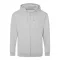 Just Hoods cipzáros kapucnis férfi pulóver AWJH050, Heather Grey-3XL