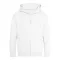 Just Hoods Gyerek cipzáras kapucnis pulóver AWJH050J, Arctic White-5/6