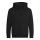 Just Hoods Gyerek cipzáras kapucnis pulóver AWJH050J, Deep Black-3/4