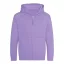 Just Hoods Gyerek cipzáras kapucnis pulóver AWJH050J, Digital Lavender-5/6