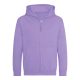 Just Hoods Gyerek cipzáras kapucnis pulóver AWJH050J, Digital Lavender-5/6