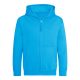 Just Hoods Gyerek cipzáras kapucnis pulóver AWJH050J, Hawaiian Blue-3/4