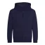 Just Hoods Gyerek cipzáras kapucnis pulóver AWJH050J, Oxford Navy-12/13