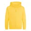 Just Hoods Gyerek cipzáras kapucnis pulóver AWJH050J, Sun Yellow-5/6