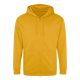Just Hoods cipzáros kapucnis férfi pulóver AWJH050, Mustard-M
