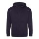 Just Hoods cipzáros kapucnis férfi pulóver AWJH050, Oxford Navy-M