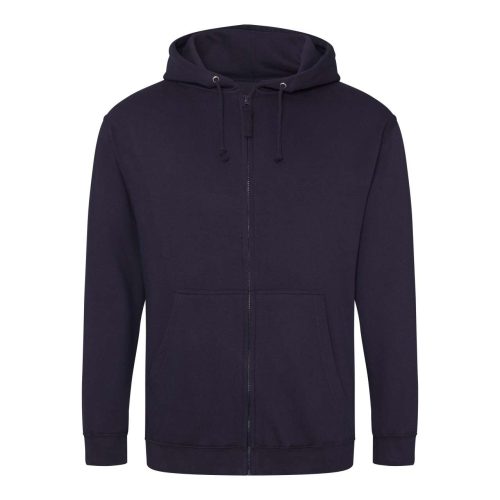Just Hoods cipzáros kapucnis férfi pulóver AWJH050, Oxford Navy-S