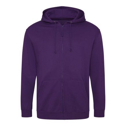 Just Hoods cipzáros kapucnis férfi pulóver AWJH050, Purple-2XL