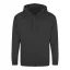 Just Hoods cipzáros kapucnis férfi pulóver AWJH050, Storm Grey-S