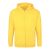 Just Hoods cipzáros kapucnis férfi pulóver AWJH050, Sun Yellow-2XL
