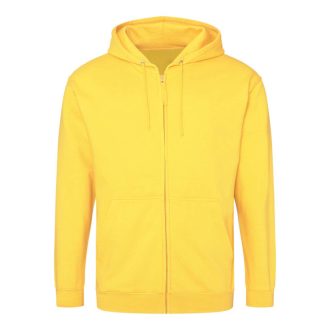   Just Hoods cipzáros kapucnis férfi pulóver AWJH050, Sun Yellow-S