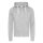 Just Hoods Uniszex cipzáros-kapucnis férfi pulóver AWJH052, Heather Grey-S