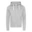 Just Hoods Uniszex cipzáros-kapucnis férfi pulóver AWJH052, Heather Grey-S
