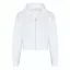 Just Hoods hasig érő cipzáros kapucnis Női pulóver AWJH065, Arctic White-XL