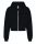 Just Hoods hasig érő cipzáros kapucnis Női pulóver AWJH065, Deep Black-L
