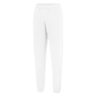   Just Hoods Uniszex jogging nadrág gumis aljjal AWJH072, Arctic White-S