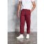 Just Hoods Uniszex jogging nadrág gumis aljjal AWJH072, Burgundy-L