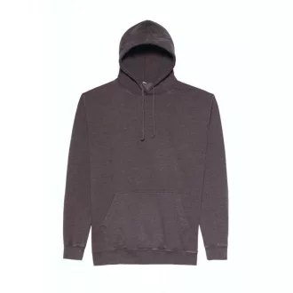   Just Hoods Uniszex mosott hatású kapucnis pulóver AWJH090, Washed Charcoal-S