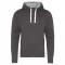 Just Hoods Uniszex vastag oldalzsebes bélelt kapucnis pulóver AWJH100, Charcoal-M
