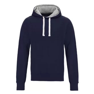   Just Hoods Uniszex vastag oldalzsebes bélelt kapucnis pulóver AWJH100, Oxford Navy-XS