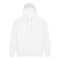 Just Hoods Uniszex kenguruzsebes kapucnis vastag pulóver AWJH101, Arctic White-3XL