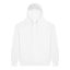 Just Hoods Uniszex kenguruzsebes kapucnis vastag pulóver AWJH101, Arctic White-XL