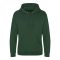 Just Hoods Uniszex kenguruzsebes kapucnis vastag pulóver AWJH101, Bottle Green-2XL