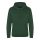 Just Hoods Uniszex kenguruzsebes kapucnis vastag pulóver AWJH101, Bottle Green-M