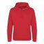 Just Hoods Uniszex kenguruzsebes kapucnis vastag pulóver AWJH101, Fire Red-L