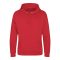 Just Hoods Uniszex kenguruzsebes kapucnis vastag pulóver AWJH101, Fire Red-XL