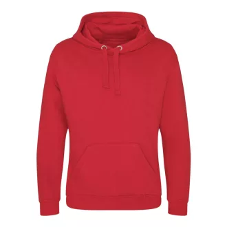  Just Hoods Uniszex kenguruzsebes kapucnis vastag pulóver AWJH101, Fire Red-XS