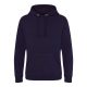 Just Hoods Uniszex kenguruzsebes kapucnis vastag pulóver AWJH101, New French Navy-M