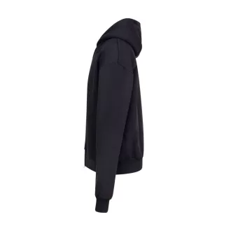   Nagyon vastag, túlméretezett cipzáros-kapucnis pulóver Just Hoods AWJH125, Deep Black-XS