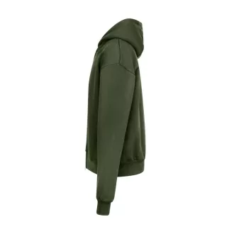   Nagyon vastag, túlméretezett cipzáros-kapucnis pulóver Just Hoods AWJH125, Earthy Green-XS