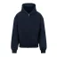 Nagyon vastag, túlméretezett cipzáros-kapucnis pulóver Just Hoods AWJH125, New French Navy-3XL