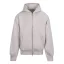 Nagyon vastag, túlméretezett cipzáros-kapucnis pulóver Just Hoods AWJH125, Natural Stone-XS