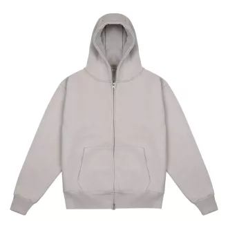   Nagyon vastag, túlméretezett cipzáros-kapucnis pulóver Just Hoods AWJH125, Natural Stone-XS