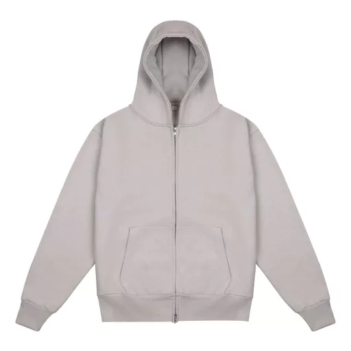 Nagyon vastag, túlméretezett cipzáros-kapucnis pulóver Just Hoods AWJH125, Natural Stone-XS