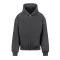 Nagyon vastag, túlméretezett cipzáros-kapucnis pulóver Just Hoods AWJH125, Solid Charcoal-M