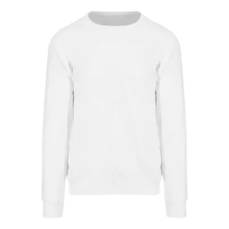   Just Hoods Uniszex vastag környakas pulóver AWJH130, Arctic White-3XL