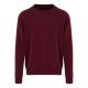 Just Hoods Uniszex vastag környakas pulóver AWJH130, Burgundy-XL