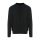 Just Hoods Uniszex vastag környakas pulóver AWJH130, Jet Black-3XL