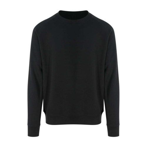 Just Hoods Uniszex vastag környakas pulóver AWJH130, Jet Black-3XL