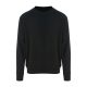 Just Hoods Uniszex vastag környakas pulóver AWJH130, Jet Black-S